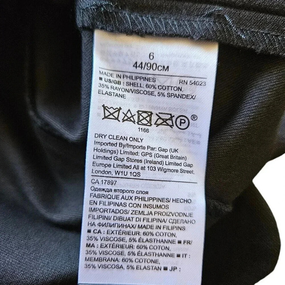 New With Tag Banana‎ Republic Black Scallop Edge Stretch Sheath Dress Size 6 - Picture 3 of 10